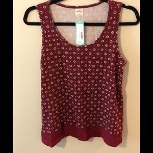 Kaileigh Lavina Mixed Material Tank Top